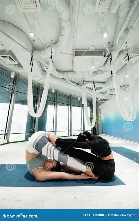 Two Stepsisters Enjoying Yoga Together